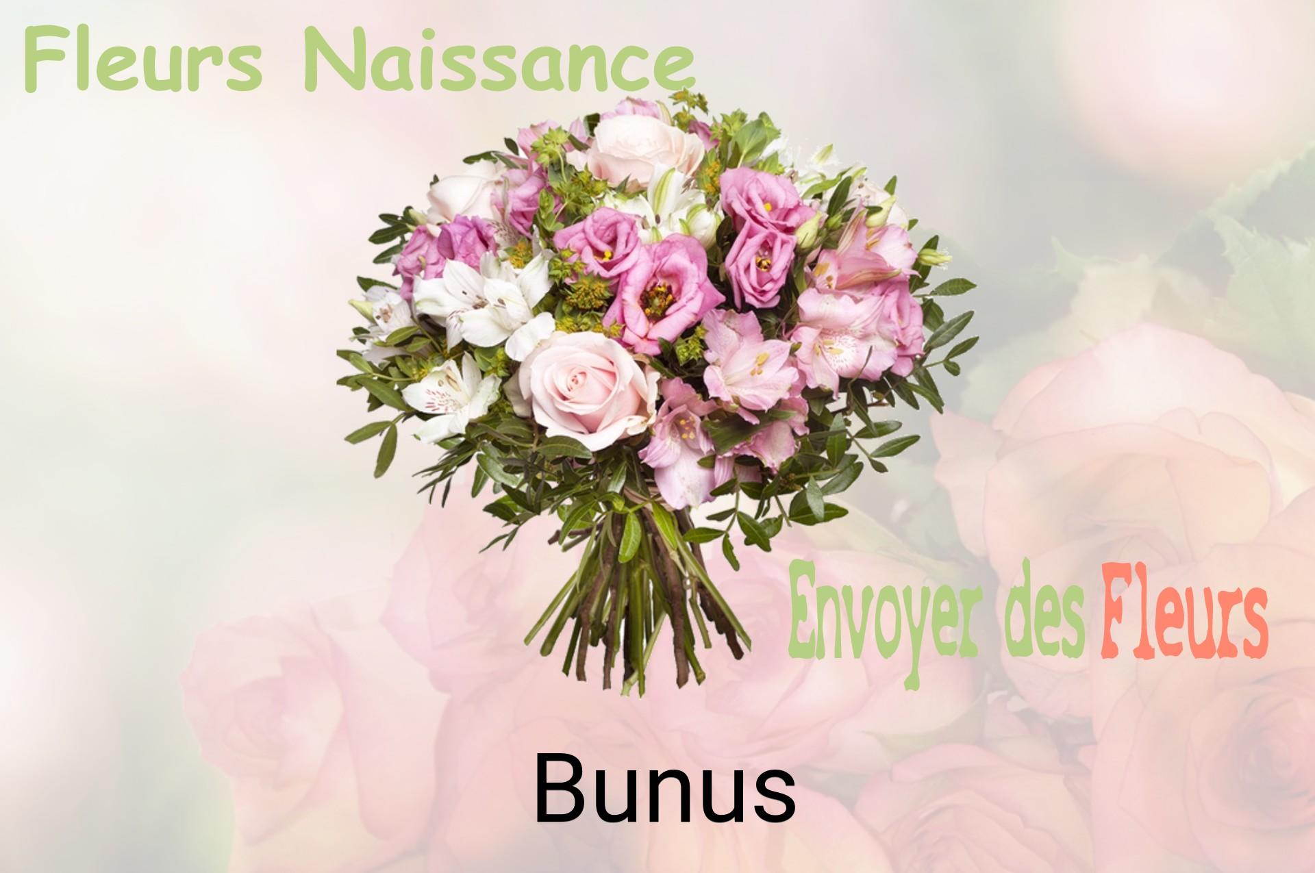 Bouquet de fleurs de naissance livré à Bunus